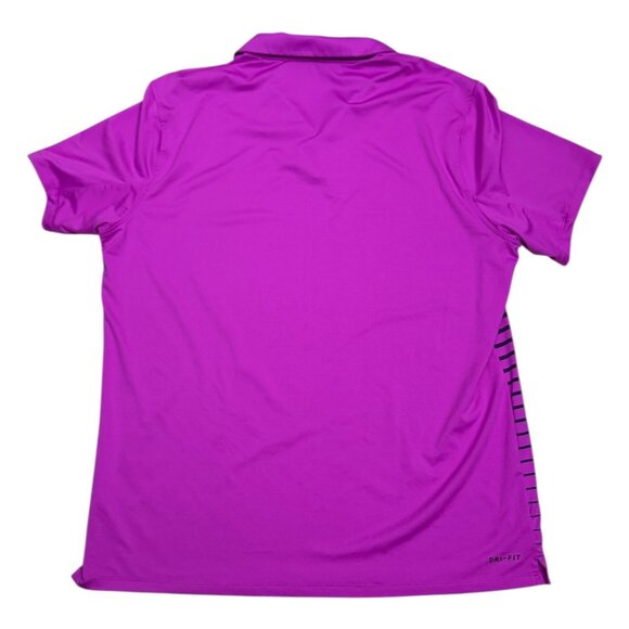 NIKE GOLF Dri-Fit Lightweight Breathable Pink Polo Tee Shirt Mens XL - Picture 5 of 6